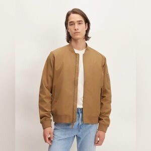 Everlane Men's Brown Bomber Jacket Tan Size Medium